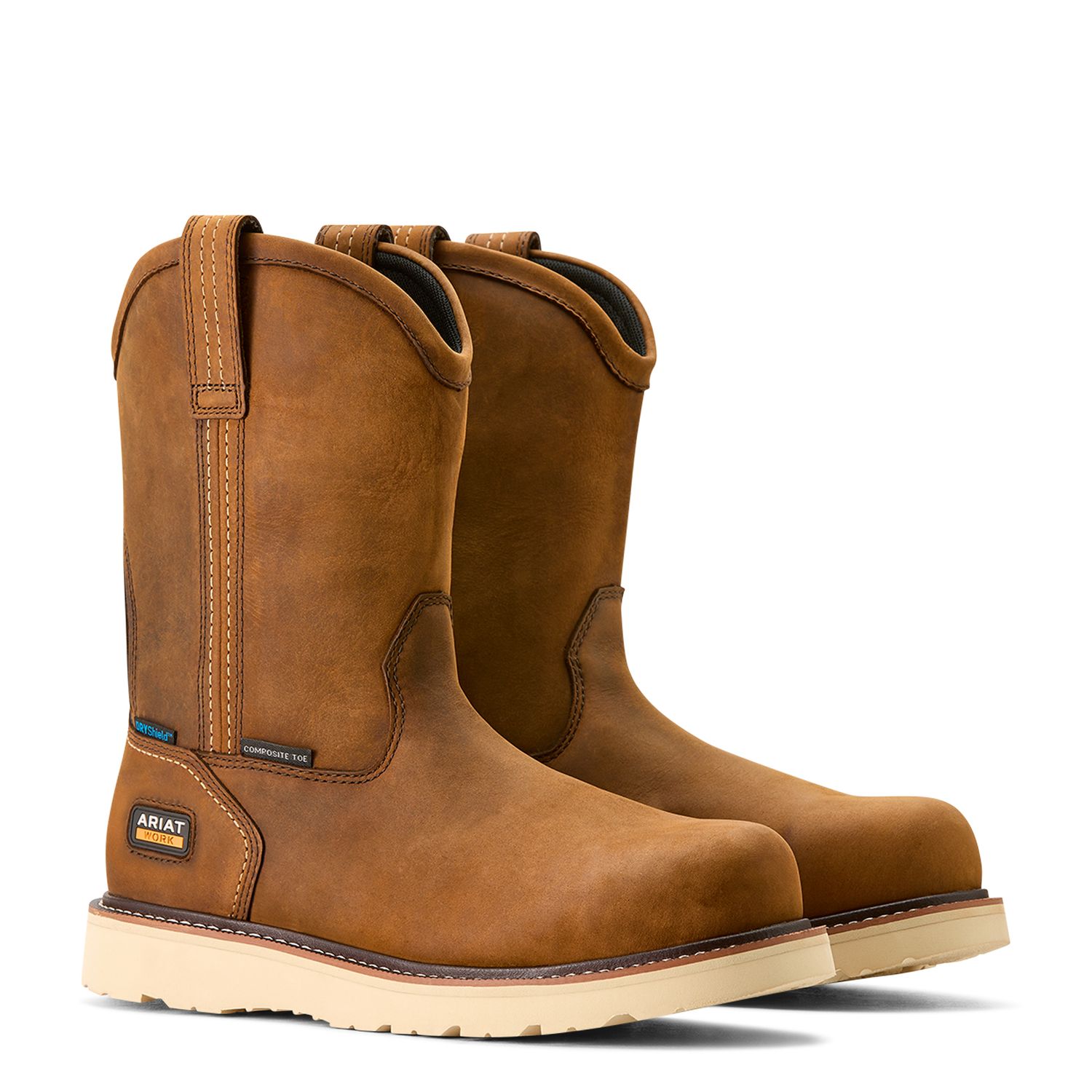 Men's Rebar Wedge Pull-On Waterproof Composite Toe Work Boot 10053613