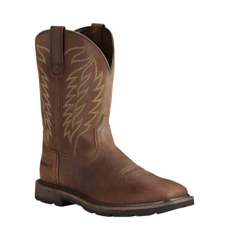 Men's Ariat Groundbreaker Wide Square Toe Steel Toe Work Boot 10021108