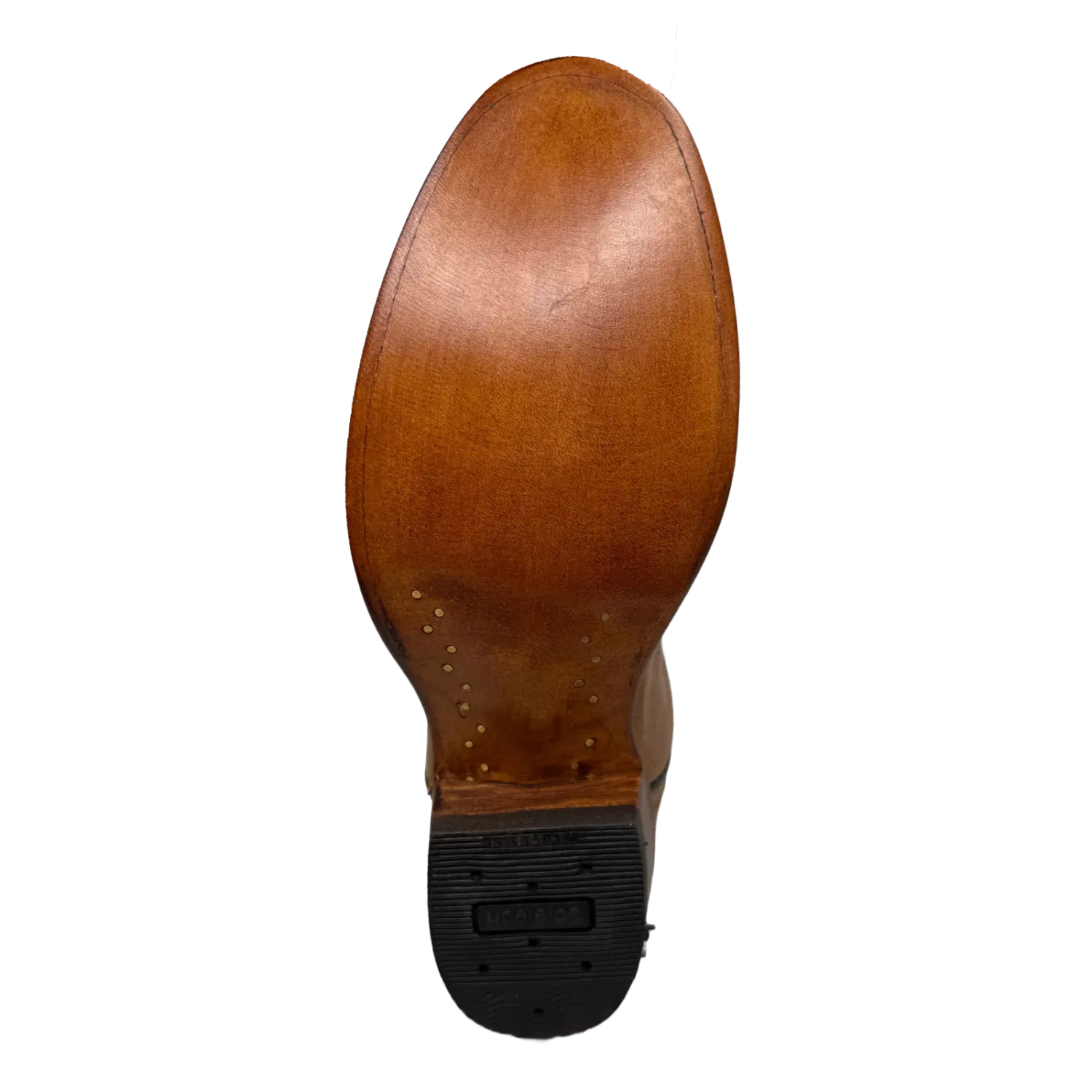 Men's Cowtown Ostrich Tan &amp; Dark Brown Western Boots U77