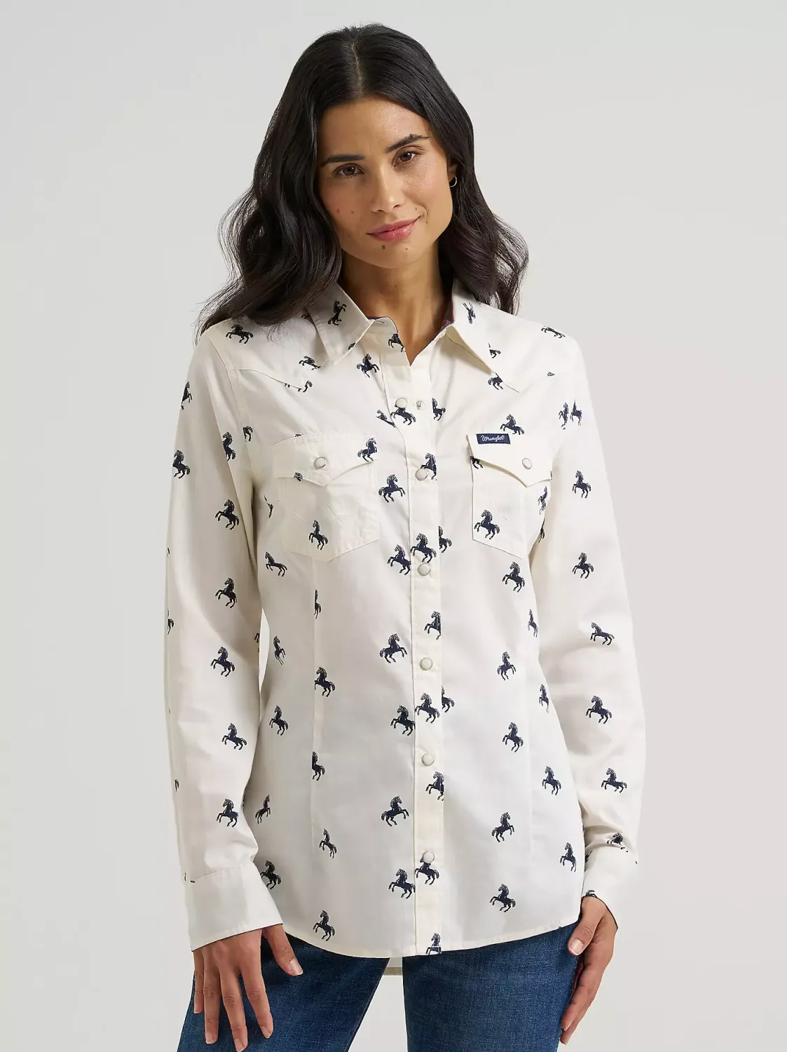 Women's Wrangler Olivia Western Slim Snap Shirt 112382742