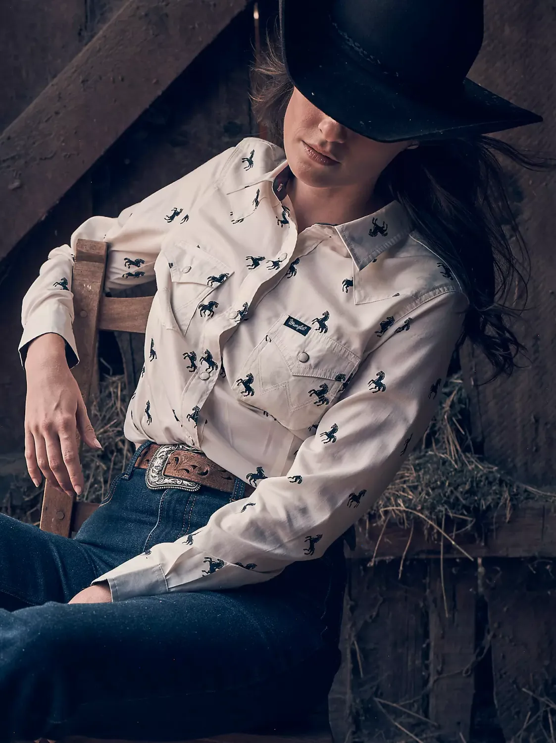 Women's Wrangler Olivia Western Slim Snap Shirt 112382742