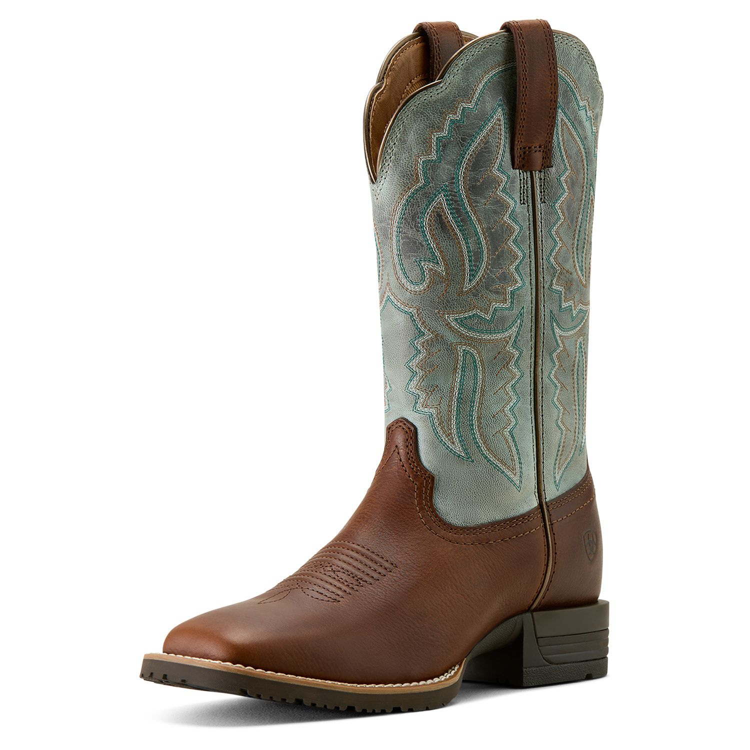Women's Ariat Hybrid Ranchwork Wide Square Toe Western Boot 10064003