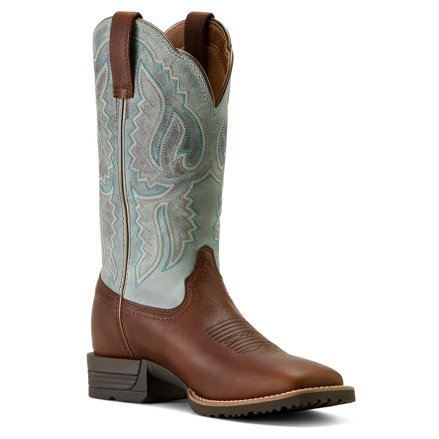 Women's Ariat Hybrid Ranchwork Wide Square Toe Western Boot 10064003