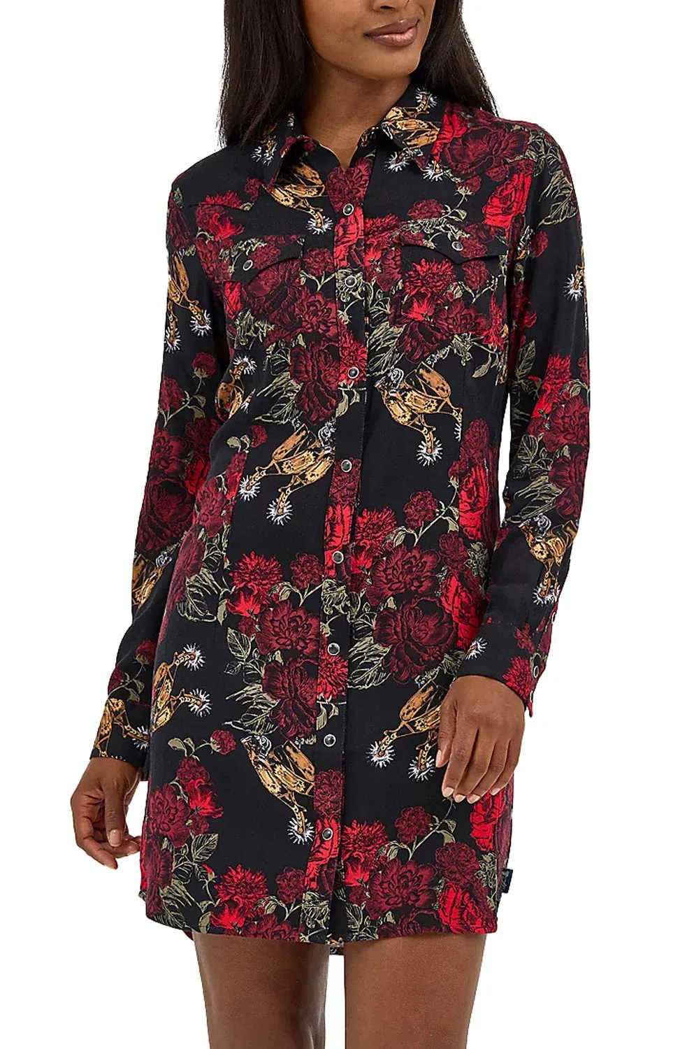Women's Punchy Western Snap Dress. 112371691