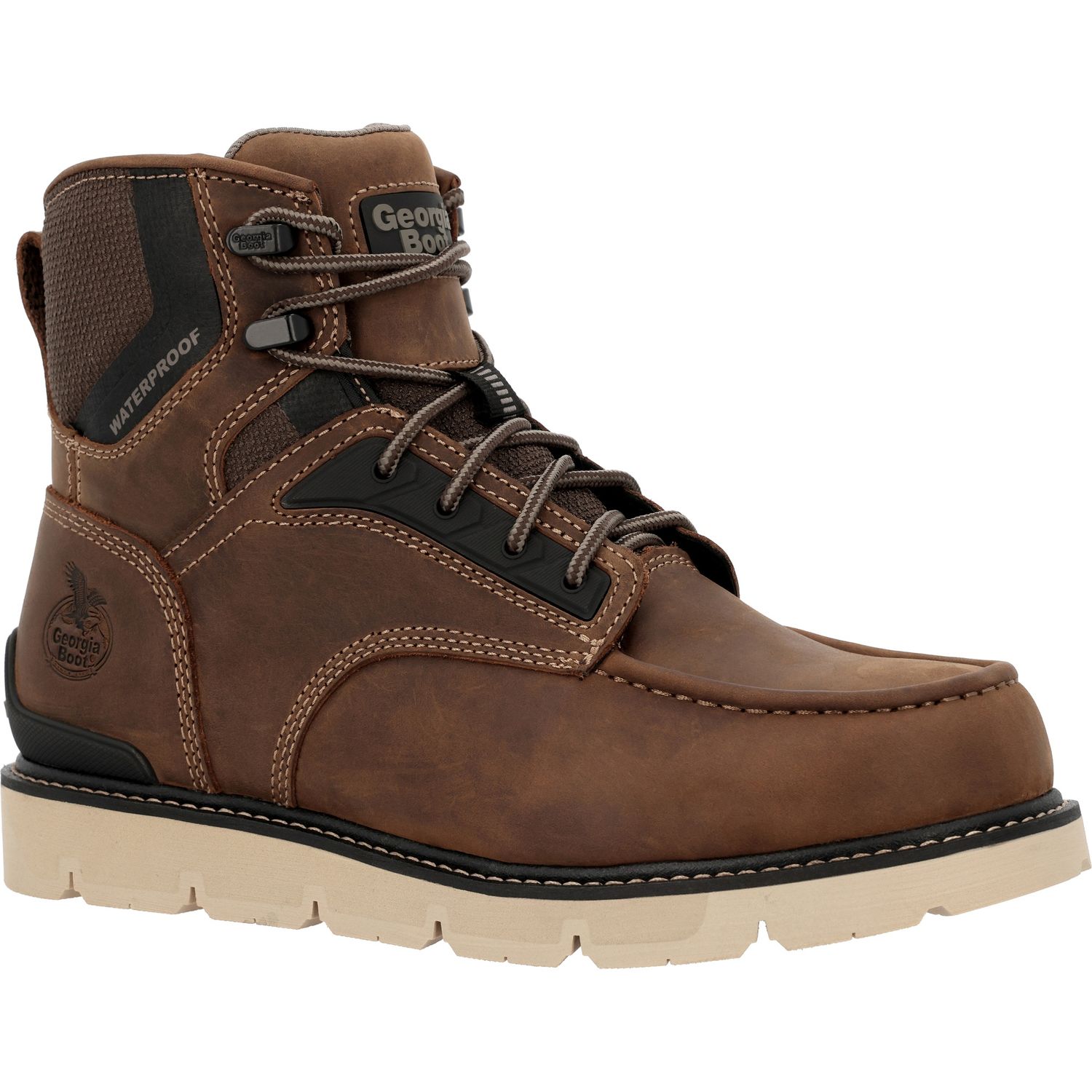 Men's Georgia Boot Men's 6" Carbon Flex Wedge Moc-Toe GB00728