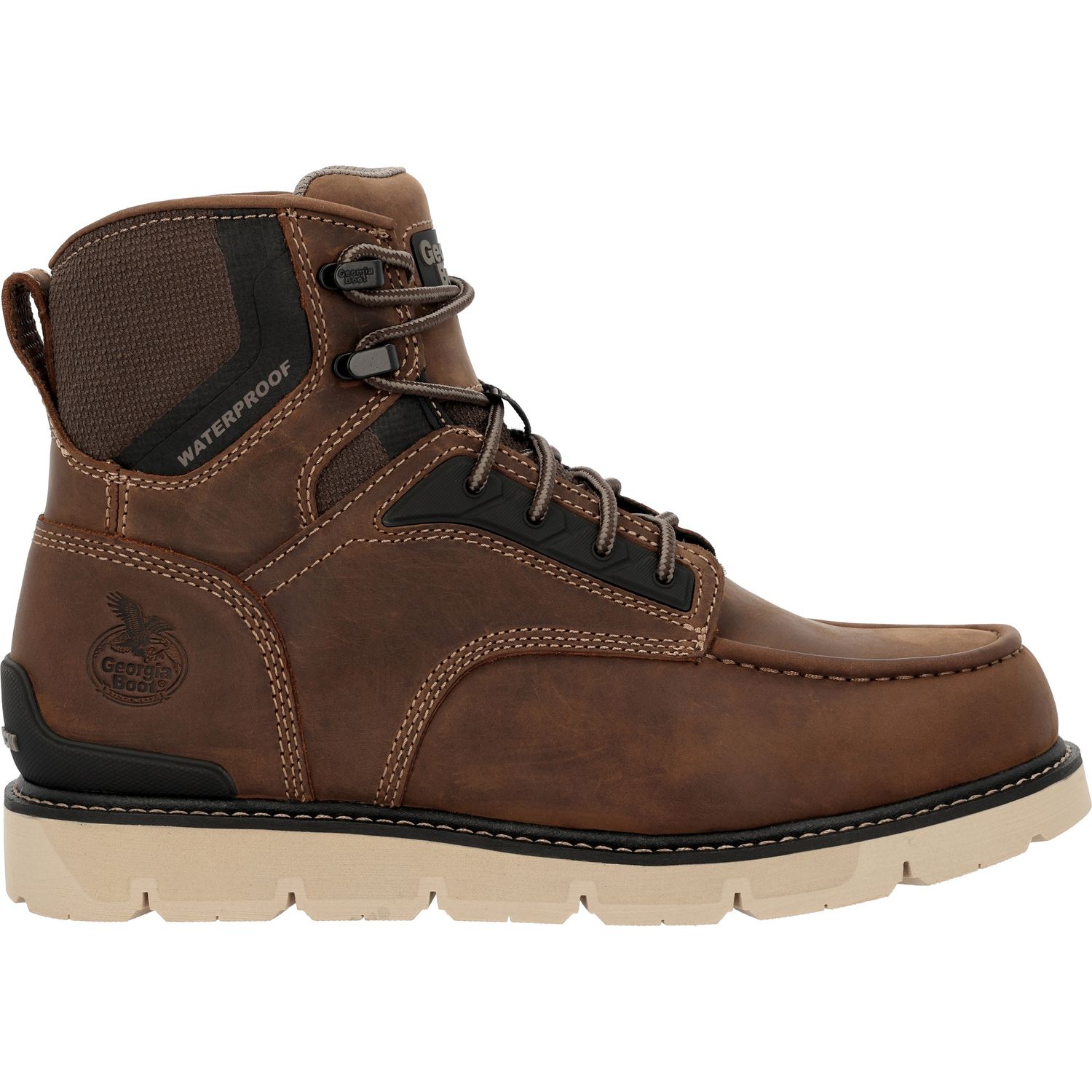 Men's Georgia Boot Men's 6" Carbon Flex Wedge Moc-Toe GB00728