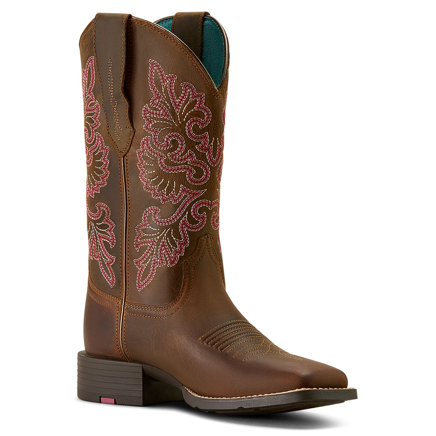Women's Ariat Round Up StretchFit Wide Square Toe Western Boot 10064078