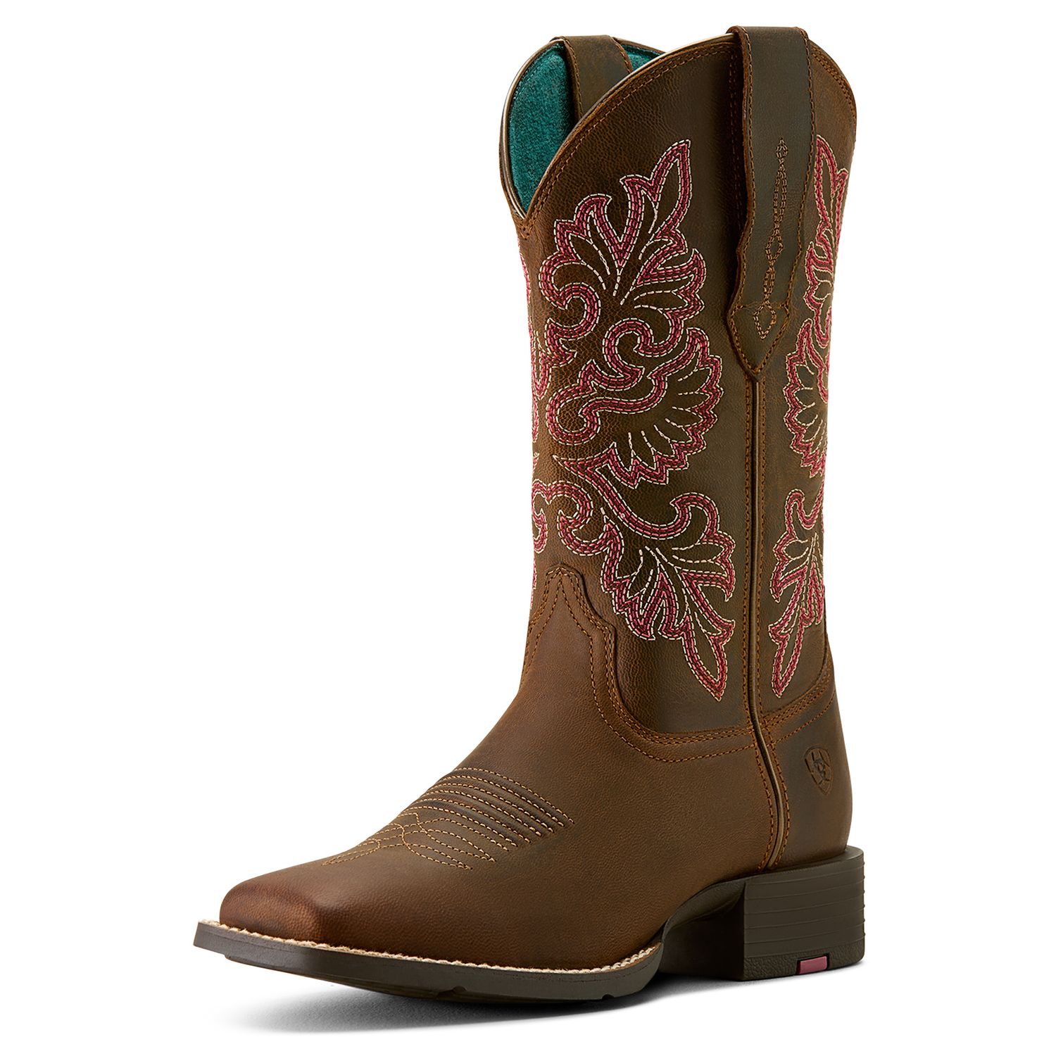 Women's Ariat Round Up StretchFit Wide Square Toe Western Boot 10064078