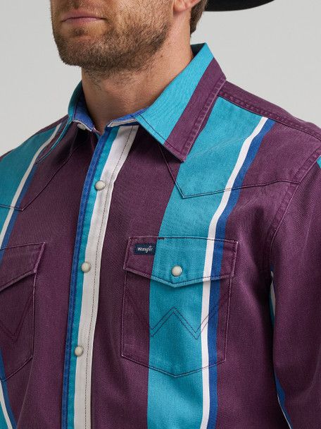 Wrangler L/S Brushpopper Vintage Shirt - Regular Fit 112375225