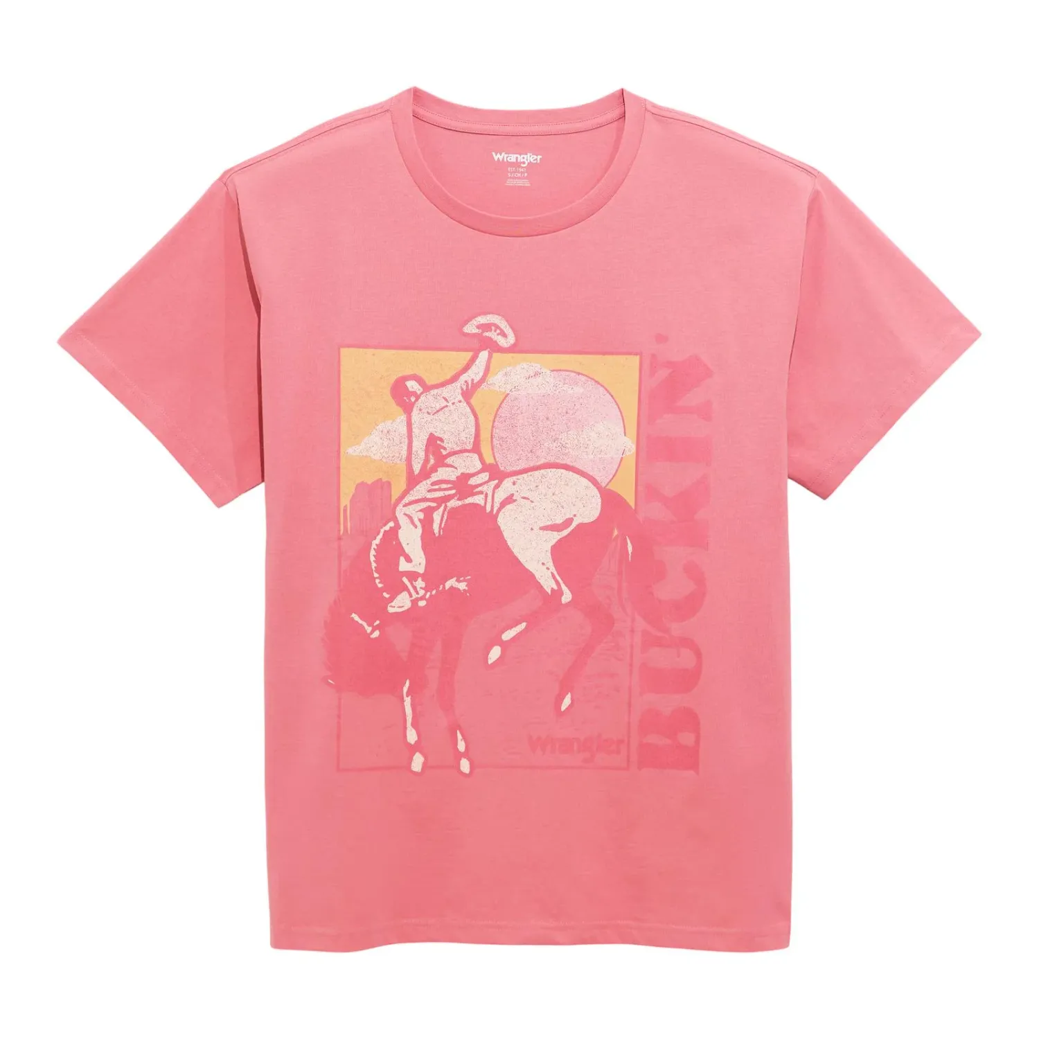 Women's Wrangler Buckin Bronco Oversized Tee 112373007