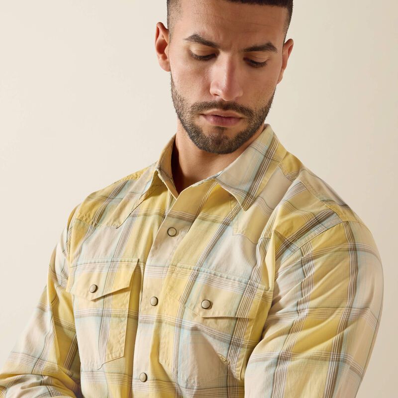 Men's Ariat Retro Hux Fitted Snap Shirt 10071644