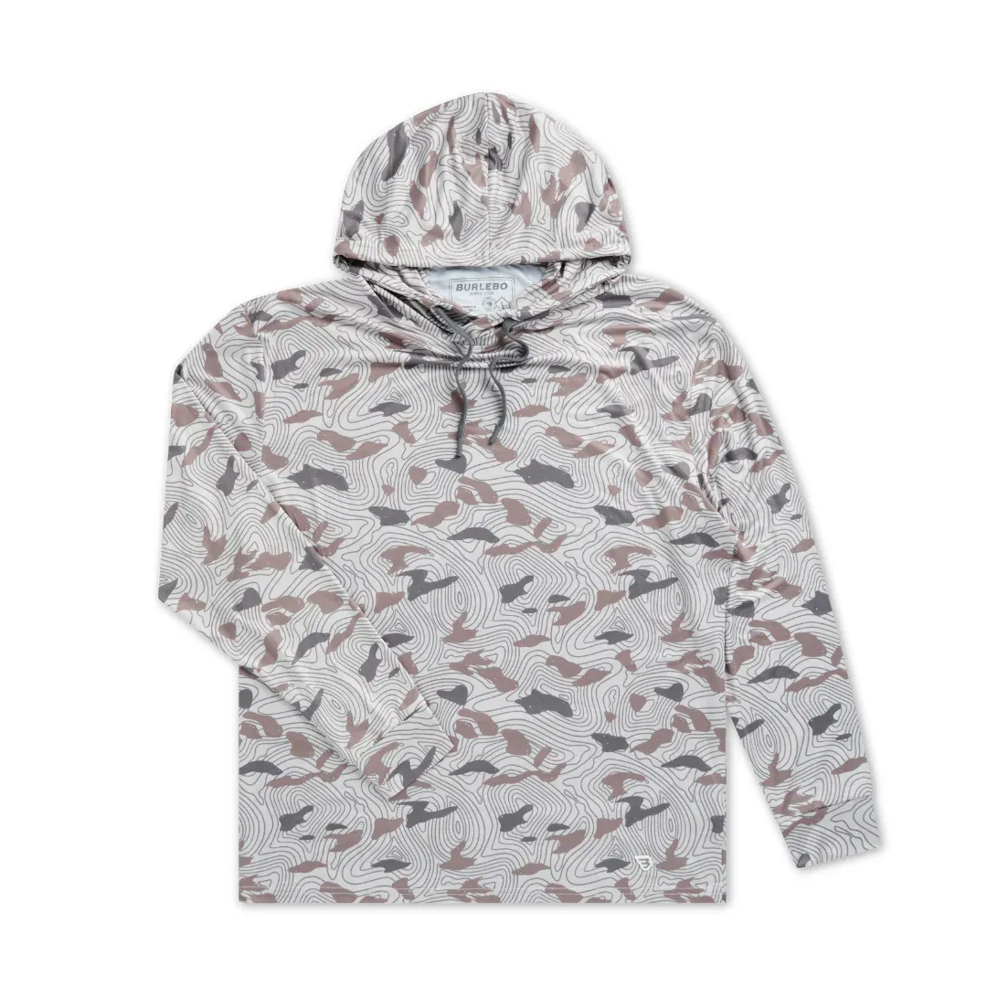 Burlebo Performance Hoodie - Topo Desert Camo