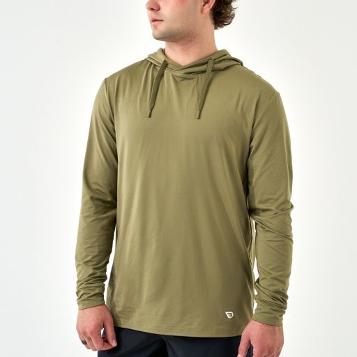 Burlebo Performance Hoodie - Sea Breeze Green, Color: SEA BREEZE GREEN, Size: Medium