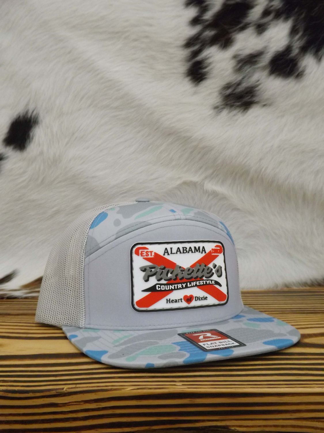 Pickette's Richardson 7 Panel Hat Rubber Patch 1