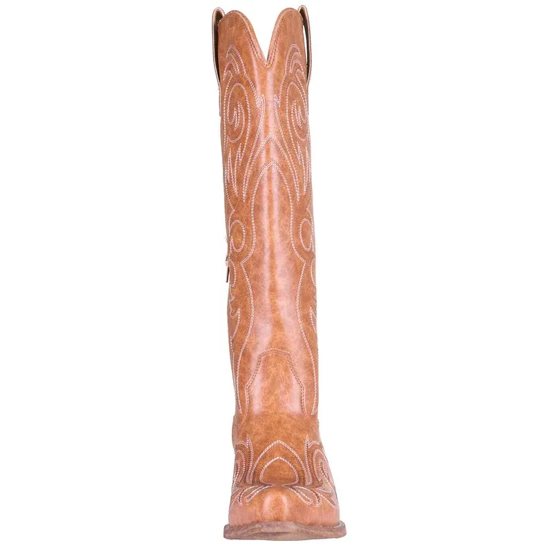 Roper Footwear Women's Faux Leather Tan Vamp 16in  3797