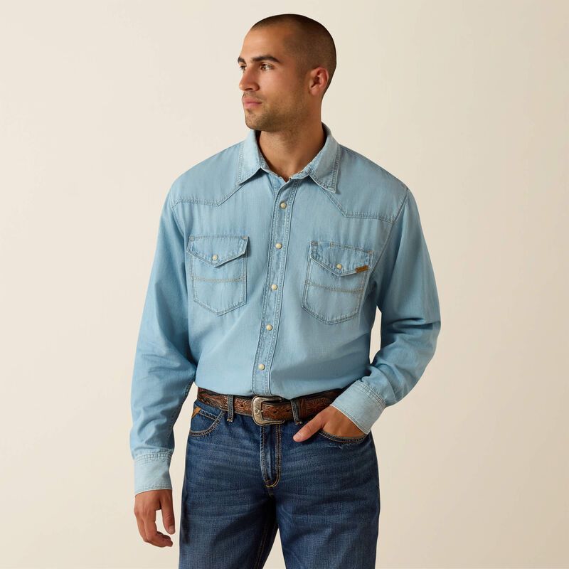 Men's Ariat Cowboy Denim Shirt 10072942