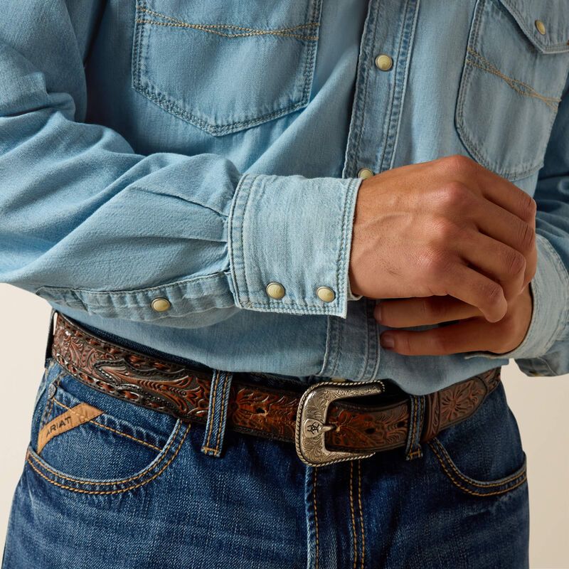 Men's Ariat Cowboy Denim Shirt 10072942