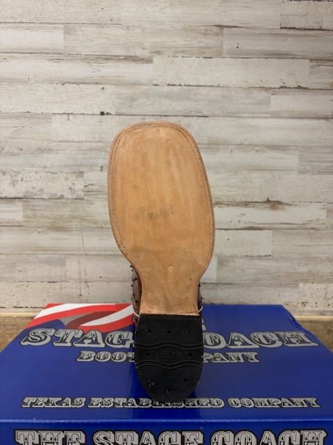 Men's Stage Coach Boot Ostrich Umber Brucciato