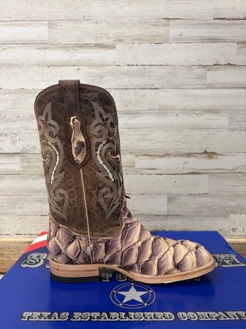 Men's Stage Coach Boot Pirarucu Beige Toast