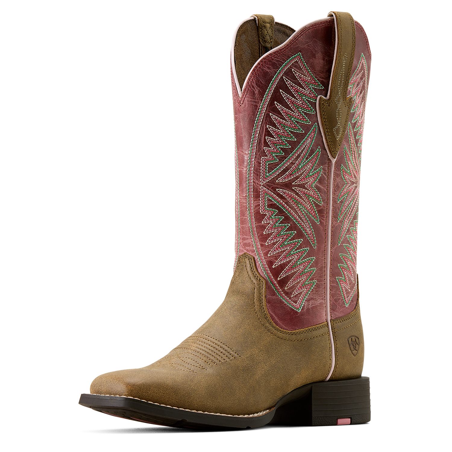 Women's Ariat Round Up Ruidoso Wide Square Toe Western Boot 10074331