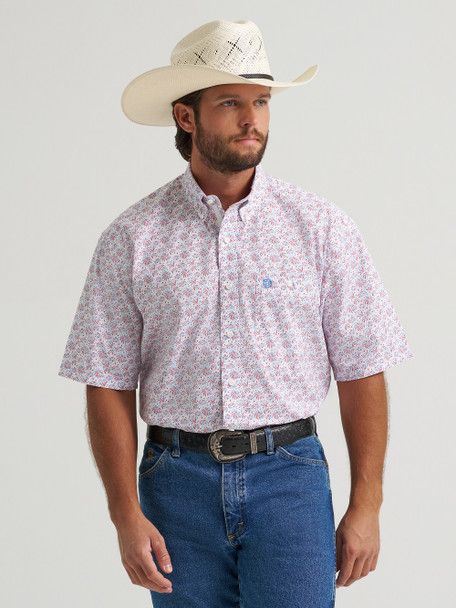 Men's Wrangler George Strait Blue/Red Print 112379061