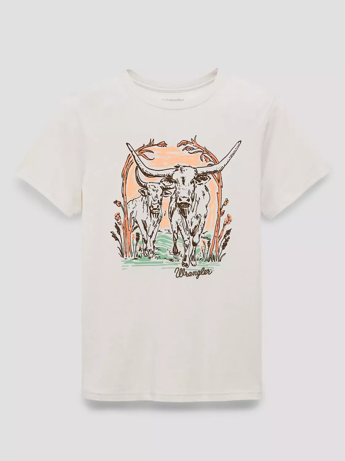 Wrangler Short Sleeve T-Shirt Silver Birch Heather 112375871