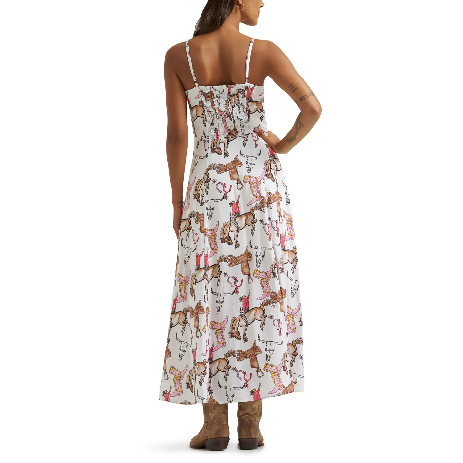 Wrangler Retro® Vintage Maxi Dress - White - 112379527