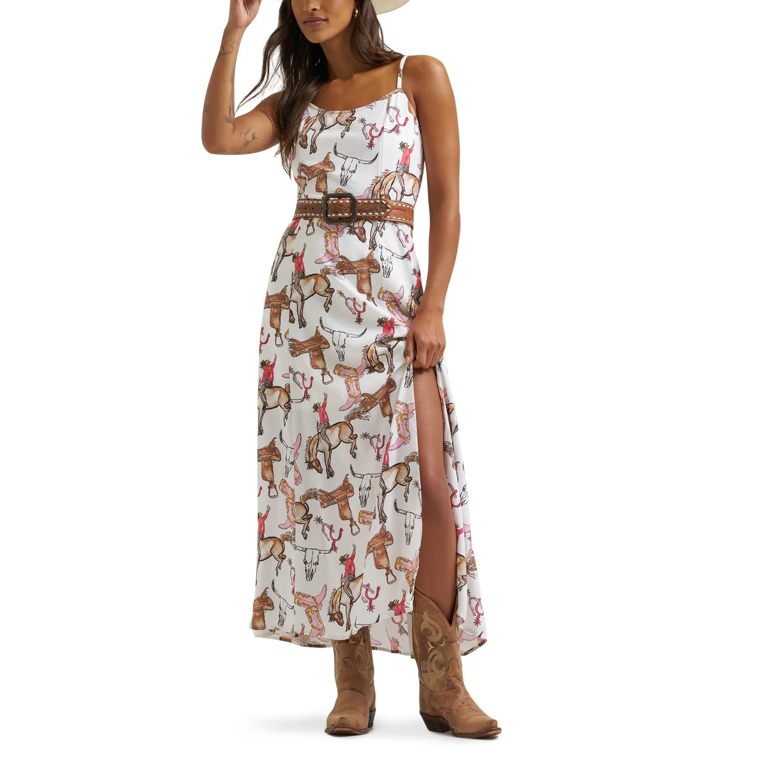 Wrangler Retro® Vintage Maxi Dress - White - 112379527