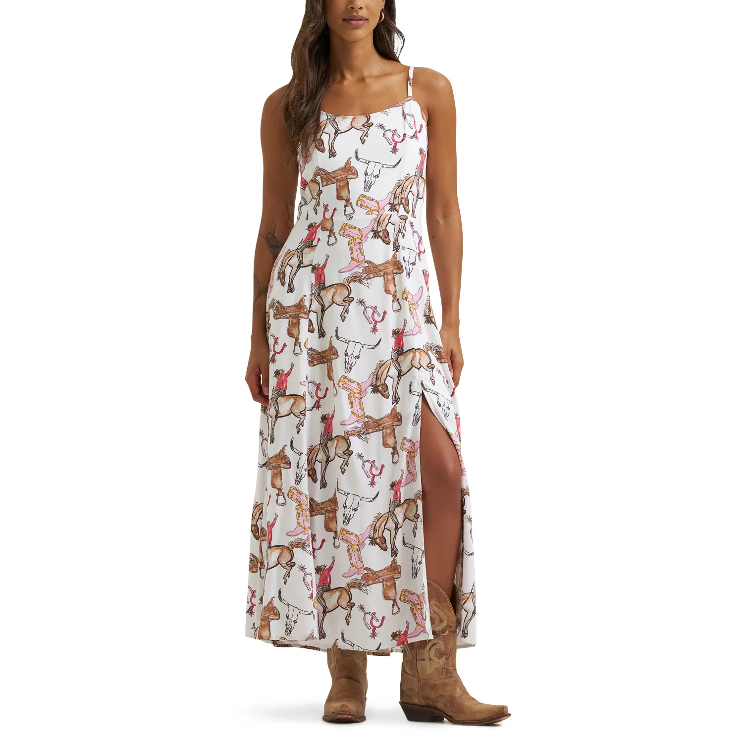 Wrangler Retro® Vintage Maxi Dress - White - 112379527