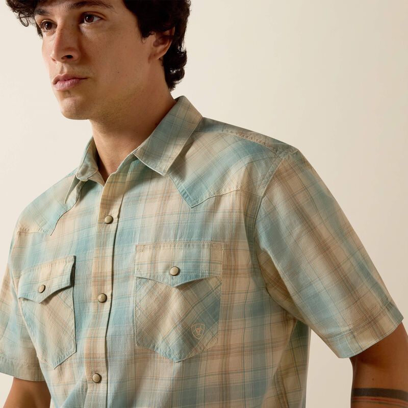 Men's Ariat Retro Hartman Fitted Snap Shirt 10073575