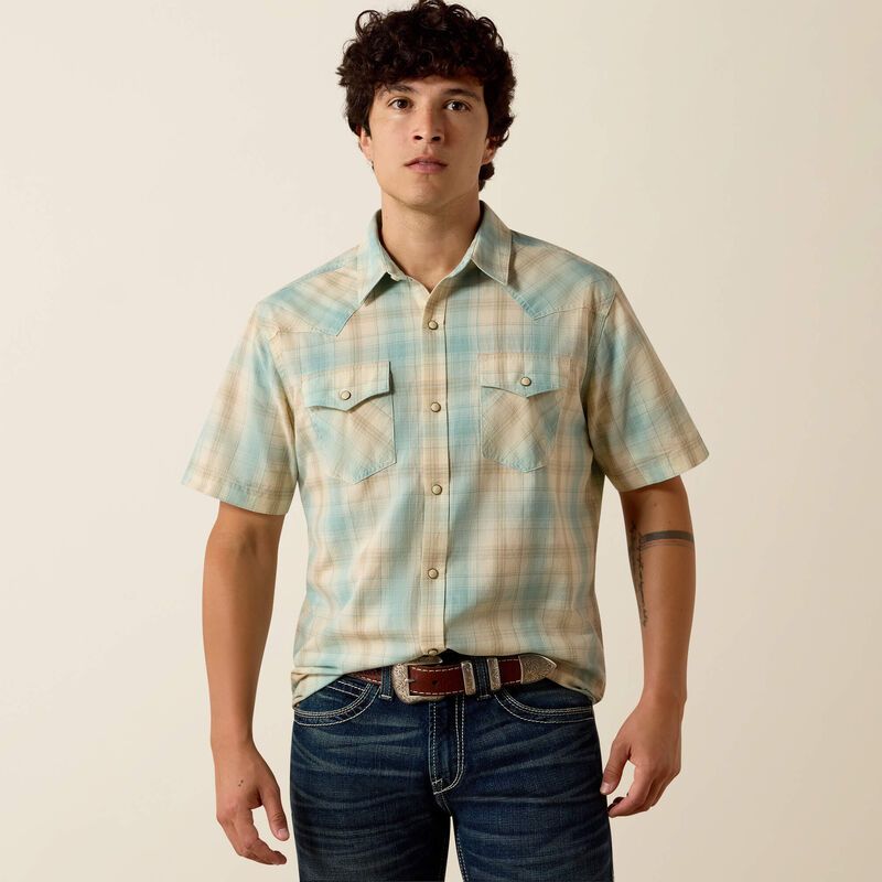 Men's Ariat Retro Hartman Fitted Snap Shirt 10073575