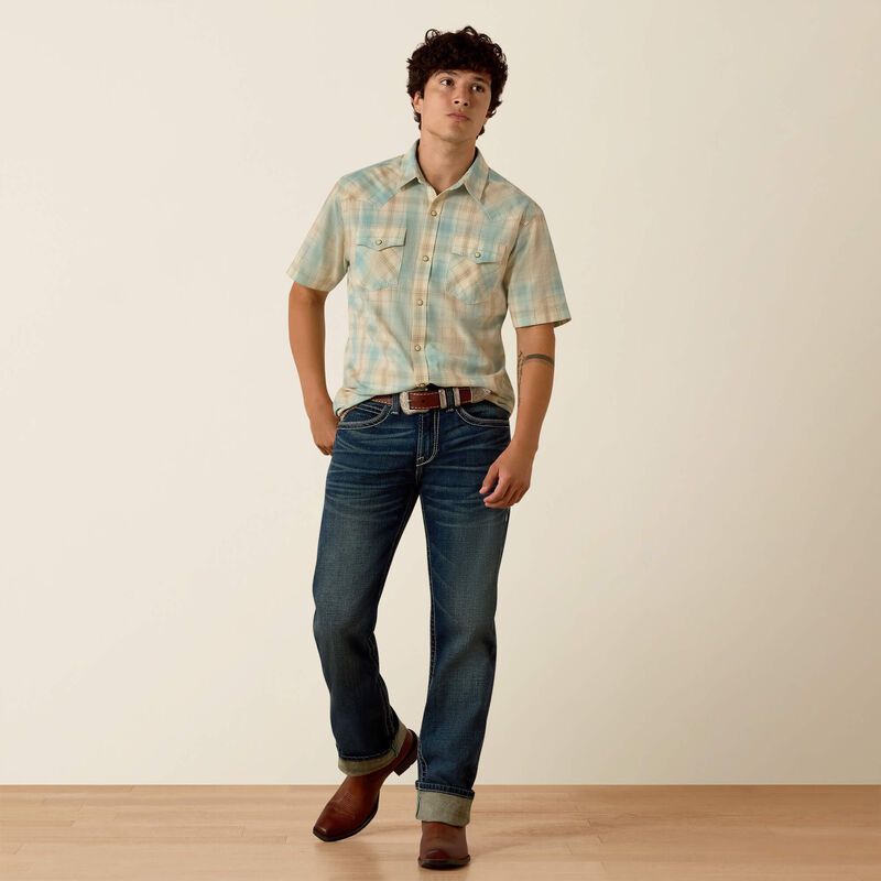 Men's Ariat Retro Hartman Fitted Snap Shirt 10073575