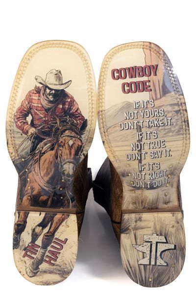 Tin Haul Cowboy Code Sole 5087
