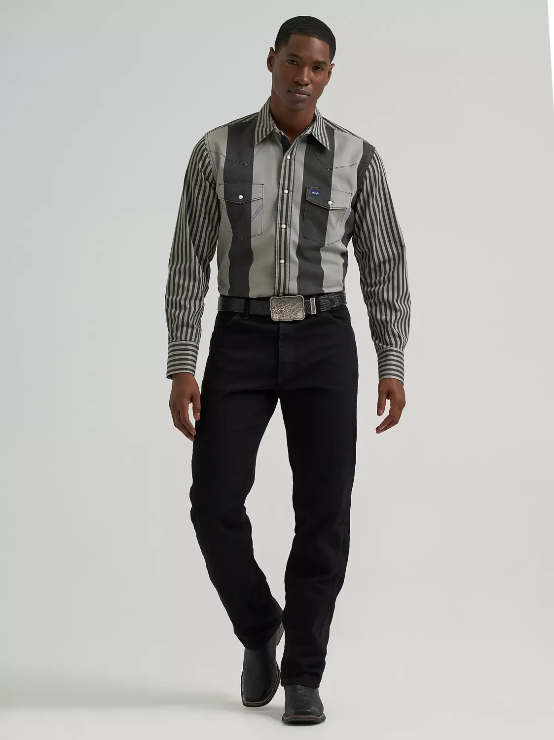 Wrangler® Vintage Inspired Brushpopper - Black/Grey - 112381996
