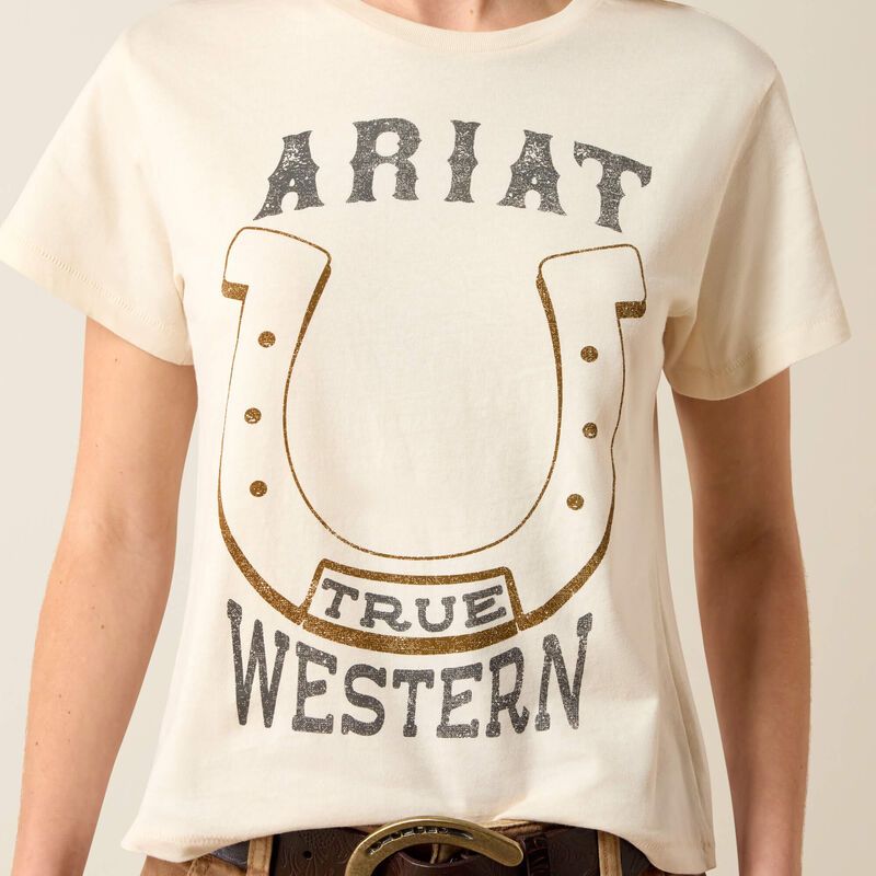 Ariat Women's True West T-Shirt NATURAL 10082163