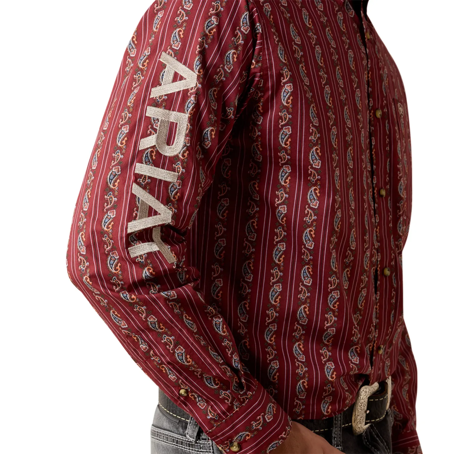 Ariat Men's Team Dutton Ketchup Paisley Striped 10079371
