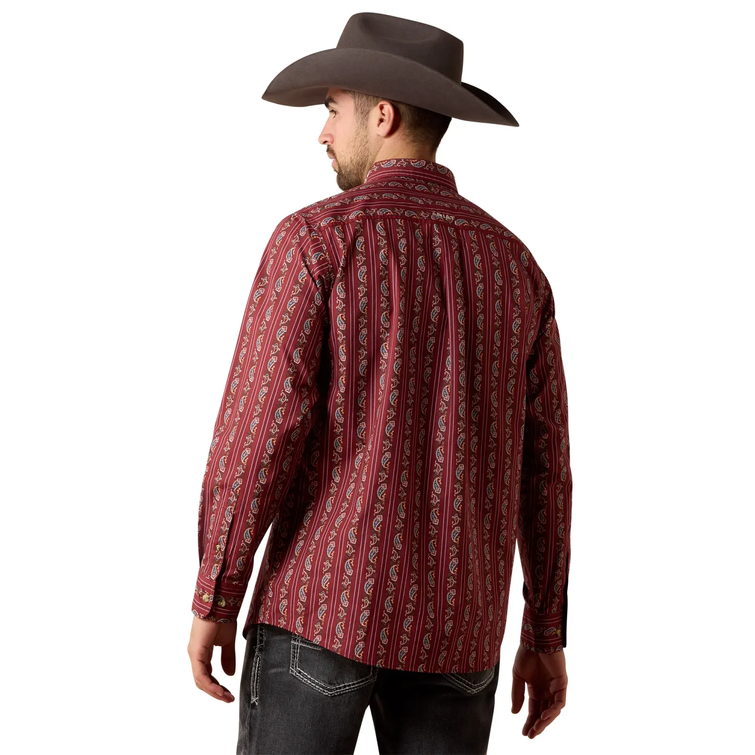 Ariat Men's Team Dutton Ketchup Paisley Striped 10079371
