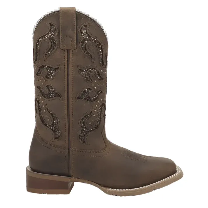 Laredo Women's Lonestar Lace Square Toe Cowgirl Boots 2034
