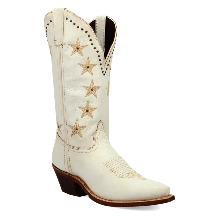 Laredo White Serenade Women's 12 inch Leather Boots 20091
