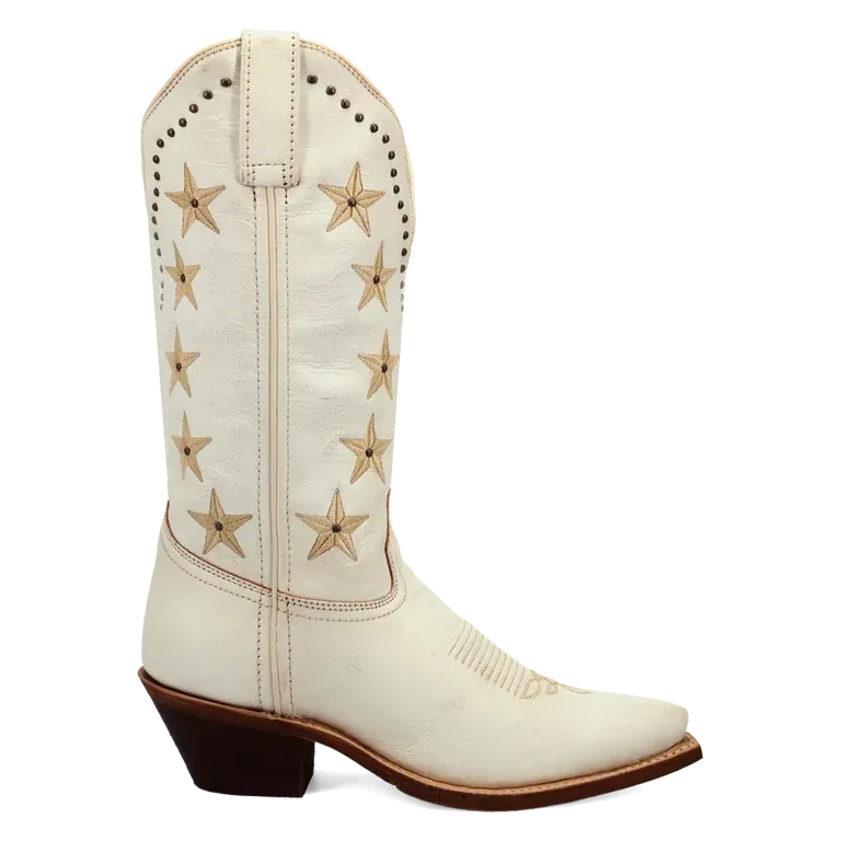 Laredo White Serenade Women's 12 inch Leather Boots 20091