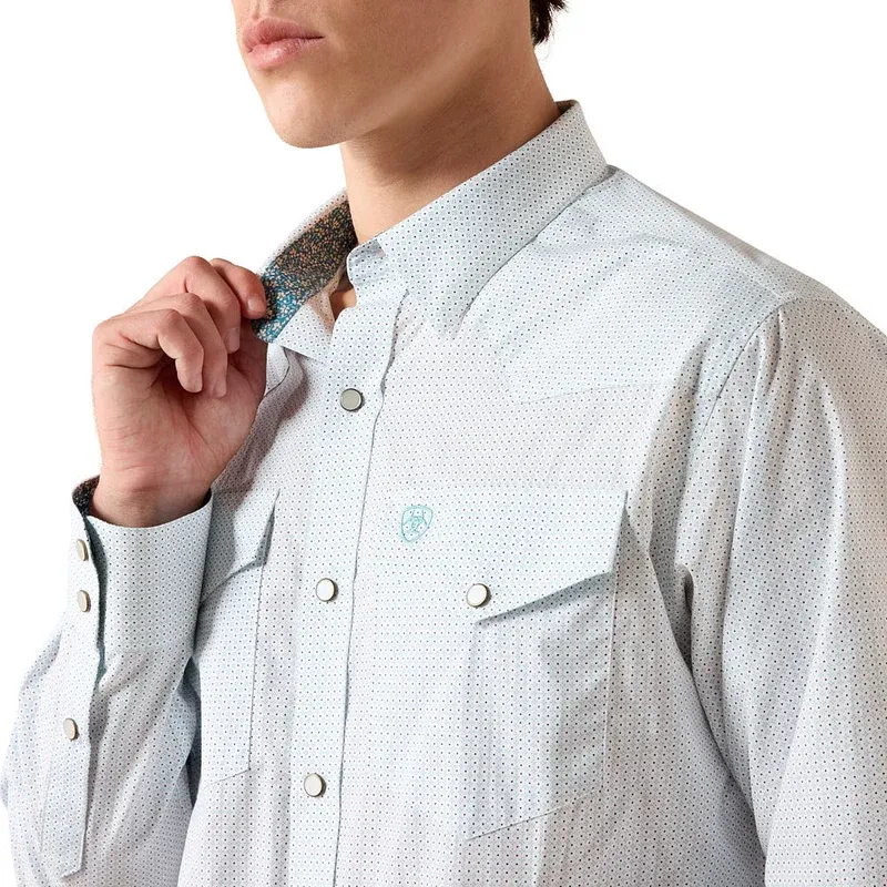 Ariat Men's Wrinkle Free Brennon Geo Print Shirt 10079418