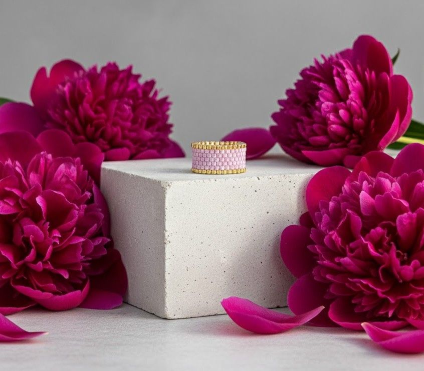 Pierścionek Miyuki rozm. 23