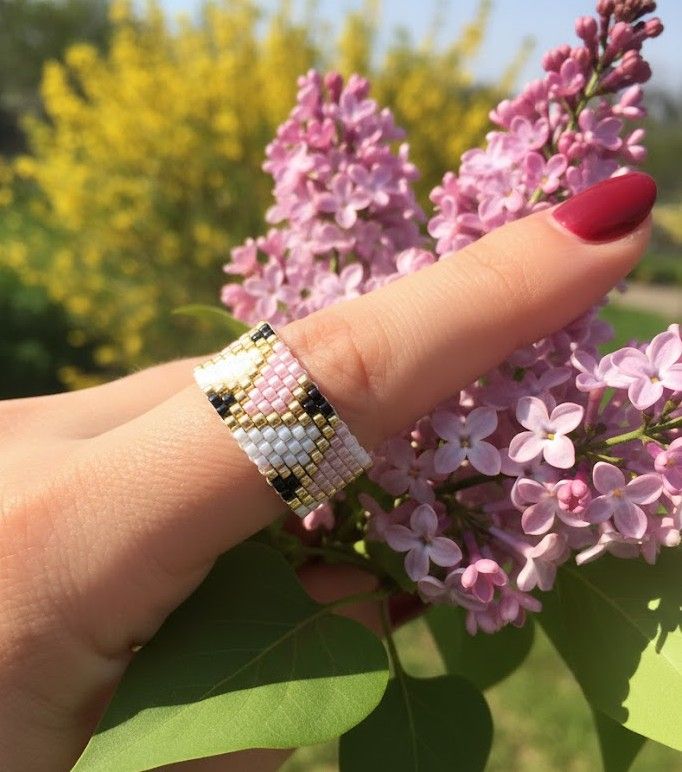 Pierścionek Miyuki, rozm. 20