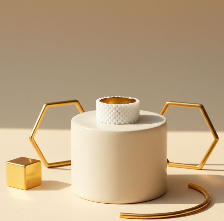 Elastyczny pierścionek Miyuki, rozm. 20