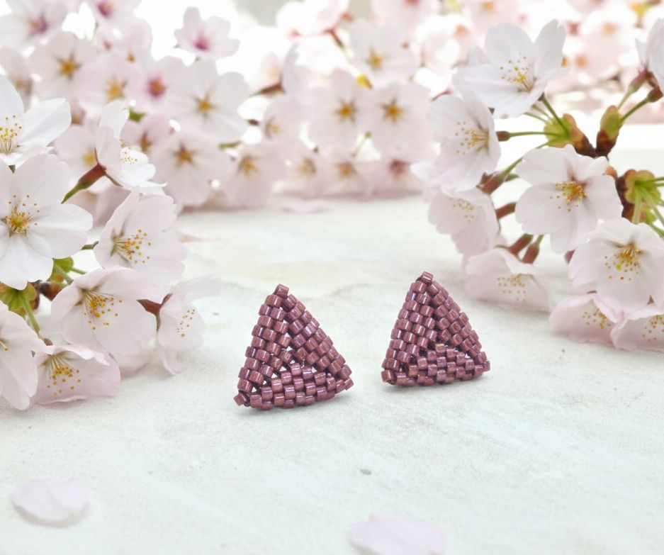 Kolczyki trójkąty Miyuki