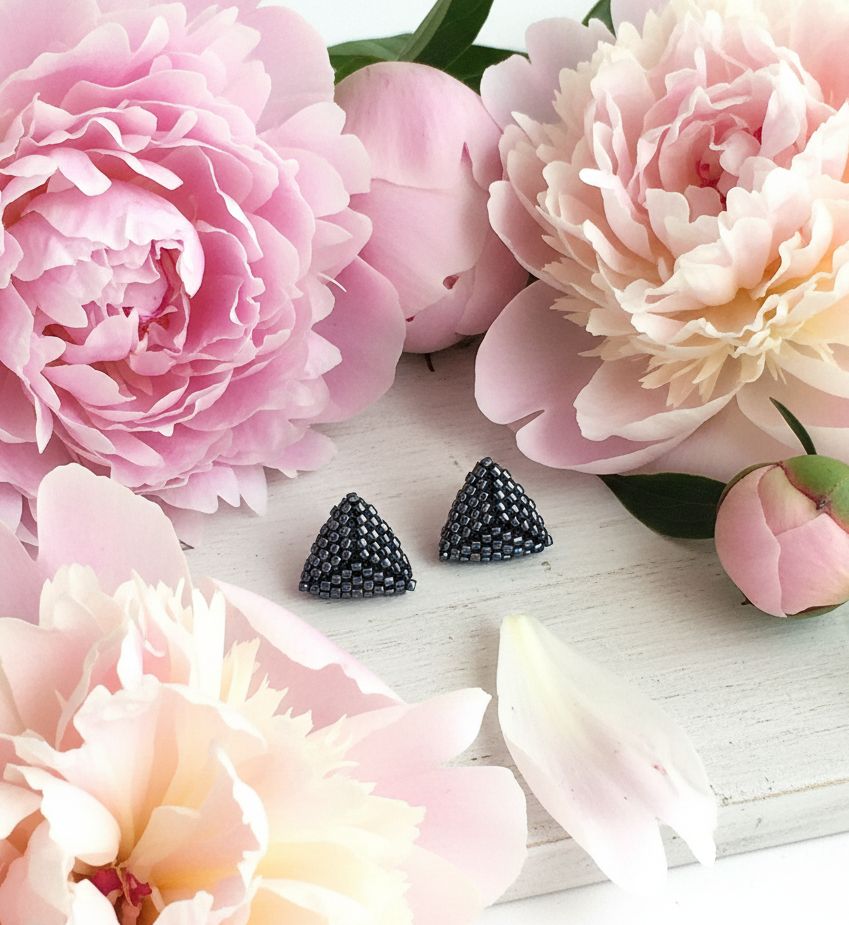 Kolczyki trójkąty Miyuki