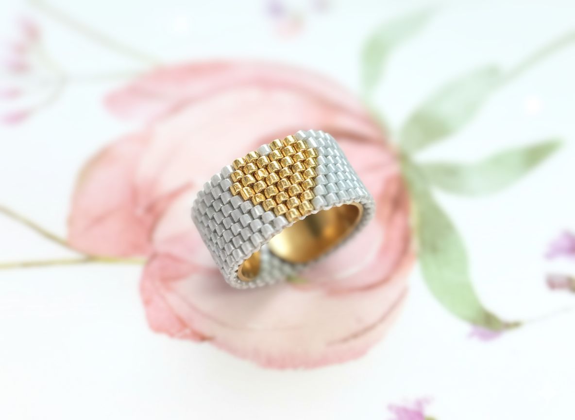 Pierścionek Miyuki, rozm. 25