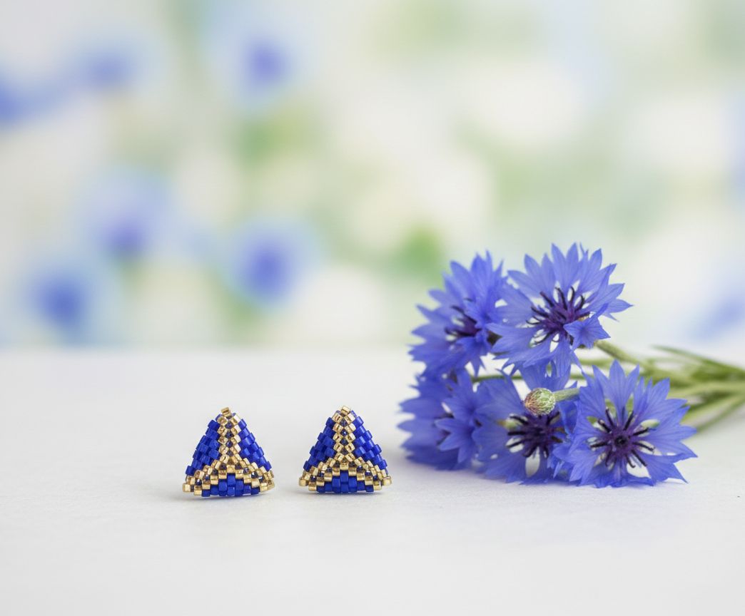 Kolczyki trójkąty Miyuki