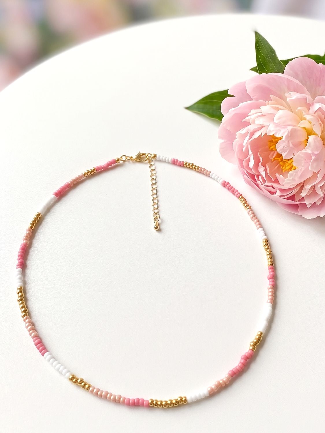 Naszyjnik Miyuki Pink