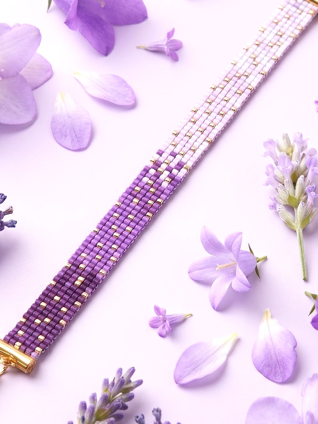 Bransoletka Miyuki Tone Purple